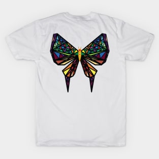 Geometric Butterfly Hand Drawn Art T-Shirt